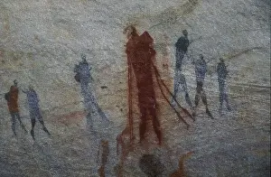 Pigments Prints: Bushman or San cave paintings Bushmanskloof Western Cape South Africa