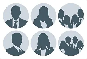 Resume Prints: Business People Picture Placeholder Set