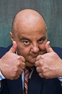 Motivate Prints: Businessman Giving Thumbs Up