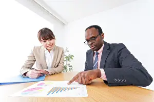 Business Travel Prints: Businessperson working in the office