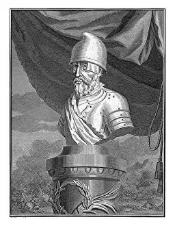 Picart Prints: Bust of Jan Zizka, Duke of Bohemia