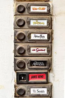 James Bond Prints: Buzzers for flats Old doorbells apartment block doorbell buttons