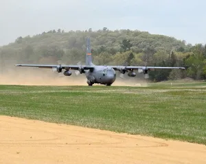 Servicemen Prints: A C-130 Hercules from the 182nd Airlift Wing