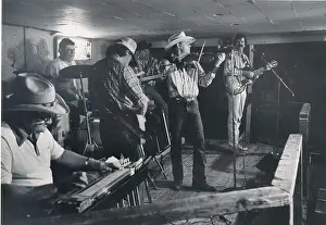 Historic Image Prints: © 1980's Alvin Crow and the Pleasant Valley Boys playing at the Broken Spoke in Austin