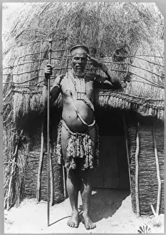 Tribes Prints: Русский: Зулуcский вождь, Южная Африка Français : Chef zoulou