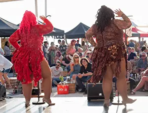 Singers Prints: Cabaret performers at the Sussex Gin Festival in Brighton