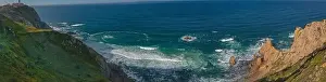 Cabo da Roca or Cape Roca is a cape which forms the westernmost point of the Sintra Mountain Range, of mainland Portugal
