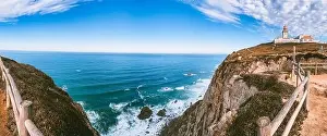 Sintra Prints: Cabo da Roca or Cape Roca is a cape which forms the westernmost point of the Sintra Mountain Range