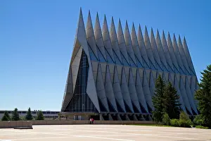 Educate Prints: The Cadet Chapel at the Air Force Academy in Colorado Springs, Colorado, USA