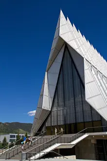 Educate Prints: The Cadet Chapel at the Air Force Academy in Colorado Springs, Colorado, USA