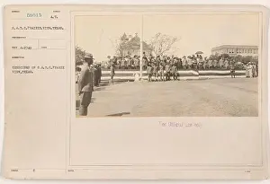 Cadets of the Student Army Training Corps (SATC) in Prairie View, Texas, participate in military exercises