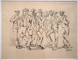 The Cadiz Murga, ca. 1934, José Gutiérrez Solana (1886-1945), Reina Sofia Museum, Madrid, Spain