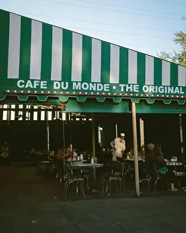 Cafeteria Prints: Café Du Monde vintage sign, New Orleans, Louisiana