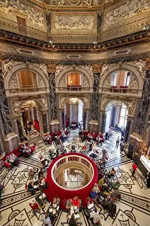 Natural History Museum Prints: The café inside Kunsthistorisches Museum. Vienna Austria
