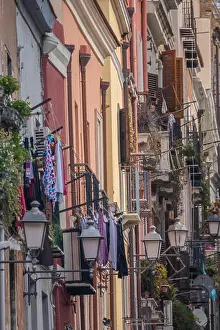 Castello Prints: Cagliari, Sardinia, Italy. An ancient city with a long history under the rule of several civilisations