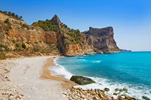 Valencian Prints: Cala del Moraig beach in Benitachell of Alicante at Spain