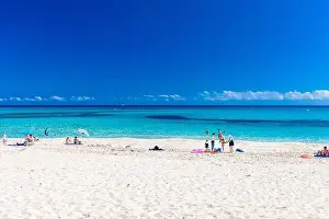 Mesquida Prints: CALA MESQUIDA, MALLORCA, SPAIN - 19 July 2020: People enjoying beautiful sandy beach of on Mallorca