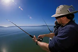 Bay Area Prints: California, San Francisco Bay, Sturgeon Fishing, San Pablo Bay