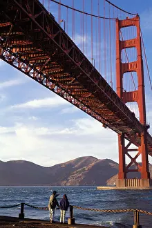 Bay Area Prints: California, San Francisco, Golden Gate Bridge from Fort Point, GGNRA