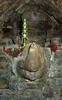 Khmer Prints: Cambodia: Elephant chapel, Neak Pean