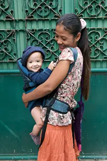 Stare Prints: Cambodian mother with 9 month old mixed race (Asian - Caucasian) son