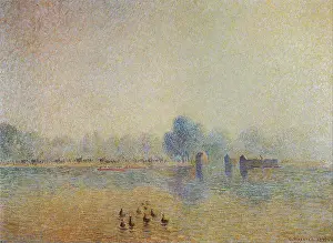 Camille Pissarro (1830 1903) The Serpentine Hyde Park Fog Effect - Private Collection 1890