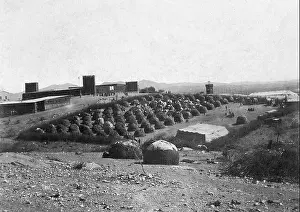 1906 Prints: Camp for imprisoned rebels near Windhuk, 1906