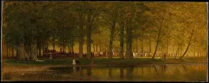 The Camp Meeting 1874 Worthington Whittredge Originating in Kentucky in 1799, camp meetings were outdoor social