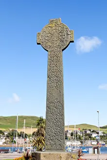 14th Century Prints: Campbeltown Cross, a late fourteenth century carved cross of chlorite schist on the Kintyre peninsula