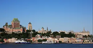 St Lawrence Prints: Canada Québec Quebec City skyline general panoramic view