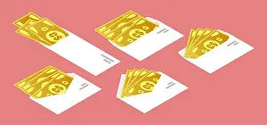 Revenue Prints: Canadian Dollar Money in Envelope Isometric Icon