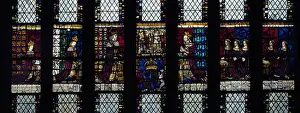 Cathedrals Prints: Canterbury Cathedral stained glass King Edward IV and family