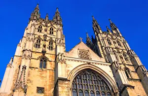 Contrasts Prints: Canterbury Cathedral; west front and towers