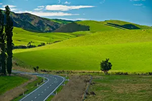 Christchurch Prints: Canterbury Plains near Christchurch South Island New Zealand