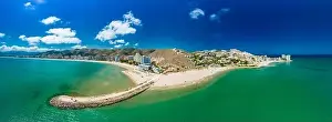 Playa Culera Prints: Cap Blanc Beach, Faro de Cullera, South Spain