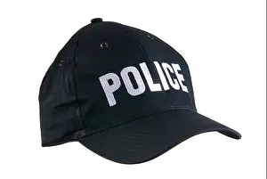 Military Uniform Prints: cap, hat, military, bandana, cutout, isolated, white background, police, swat, fbi