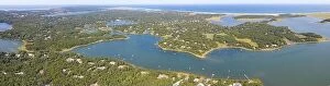 Aerial Landscape Collection: Cape Cod is a popular vacation destination with its beautiful beaches, quaint towns and hotels