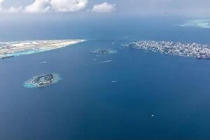 Images Dated 22nd May 2019: The capital of Maldives from the sky. Aerial view on male the capital city of maldives