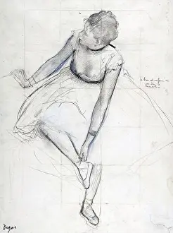 Backstage Prints: This captivating sketch by Edgar Degas from circa 1880