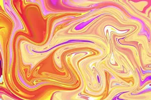 capturing the essence of art and technology in orange pink purple psychedelic swirl trippy artwork abstract acrylic background