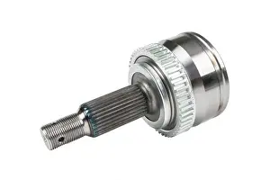 Cylindrical Prints: Car CV joint. Drive shaft joint isolated on white background
