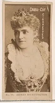 New York Prints: This card features Agnes Huntington