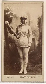 Tobacco Prints: Card number 98 from the Actors and Actresses series