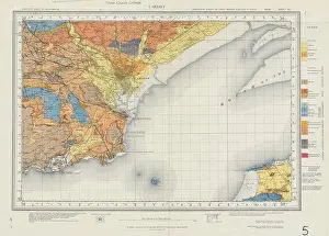 Wick Prints: Cardiff geological survey sheet 263 Severn Estuary Wick St Lawrence 1967 map