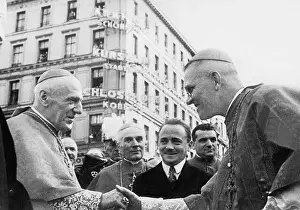 Cardinal La Fontaine, Cardinal Innitzer and Engelbert Dollfuss, 1933