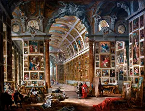 Catholic Religion Prints: The Cardinal Silvio Valenti Gonzaga Gallery by PANNINI Giovanni Paolo 1691-1765 Italy Italian