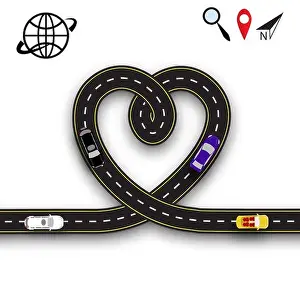Flirting Prints: Cards for Valentines Day. Trips by car