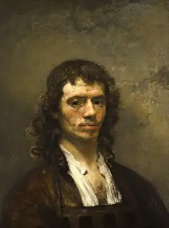 Self Portrait Prints: Carel Fabritius, Carel Pietersz Fabritius (1622 – 1654) Dutch painter. Self-Portrait