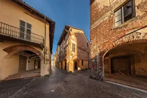 Brick Wall Prints: Carignano, Turin, Italy - November 11