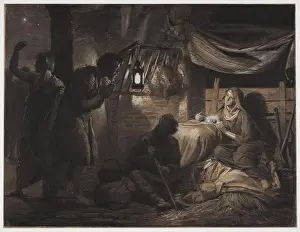 Religious Painting Prints: Carl Bloch (1834-1890), Hurds worship, Before 1890